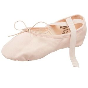 CAPEZIO WOMENS CANVAS JULIET DANCE SHOE US 5 M 2028 PINK BALLET SLIPPER NEW